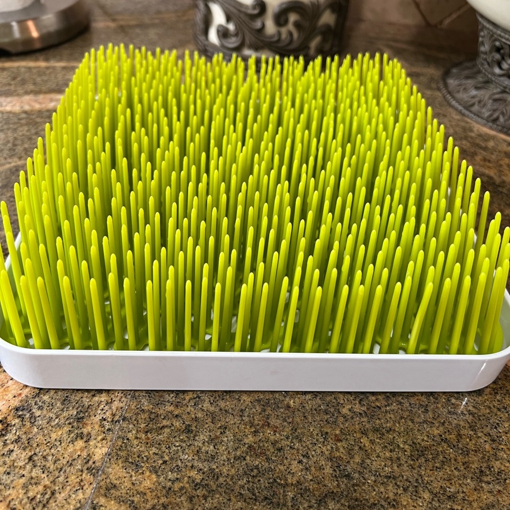 Boon Lawn Grass Countertop Drying Rack Green